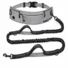 Hands-free dog leash waist belt for running and walking