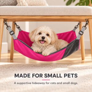 Reversible Waterproof Cat Cage Hammock with Fleece and Metal Hooks – photo 2