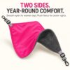 Reversible Waterproof Cat Cage Hammock with Fleece and Metal Hooks – photo 3