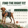 No-pull dog harness MOLLE vest side attachment points