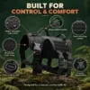 Tactical no-pull dog harness padded chest fit detail
