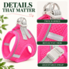 Breathable mesh harness for small dogs everyday walks