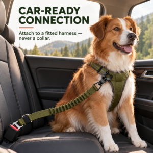 Short Frog Clip Dog Leash for Close Control – photo 2
