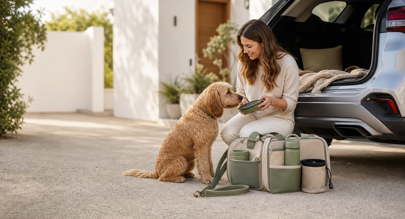 Warm PawFurvia pet travel lifestyle scene