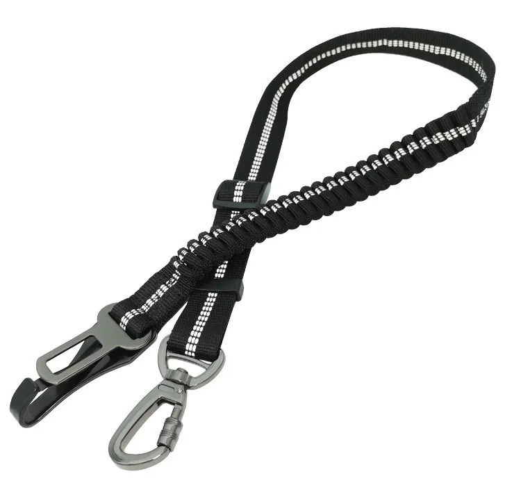 Adjustable dog seat-belt tether