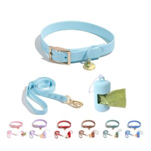 PawFurvia Waterproof Buckle Dog Collar, Easy-Clean PVC