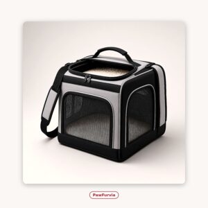 PawFurvia Soft-Sided Collapsible Airline Pet Carrier