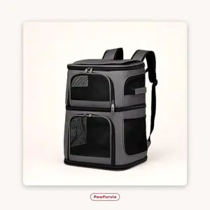 PawFurvia Dual-Layer Soft Pet Backpack Carrier