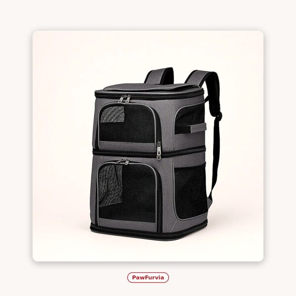 PawFurvia Dual-Layer Soft Pet Backpack Carrier