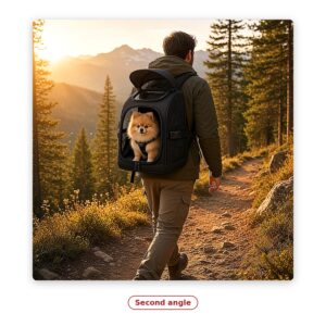 PawFurvia Expandable Mesh Pet Backpack with Sunshade