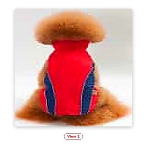 PawFurvia Dog Outdoor Jacket – Padded Fleece, Red, Sizes S–2XL - alt color