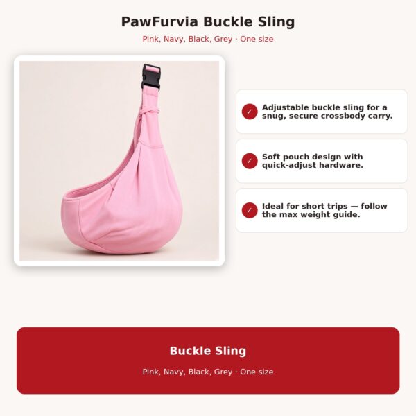 Adjustable Buckle Pet Sling Carrier — image 3