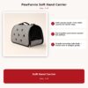 PawFurvia Soft Canvas Hand Pet Carrier