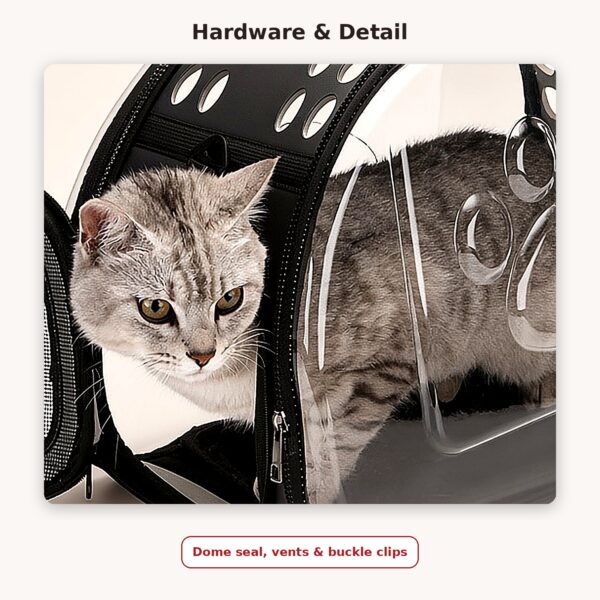 Transparent Bubble Space-Capsule Pet Backpack — image 5