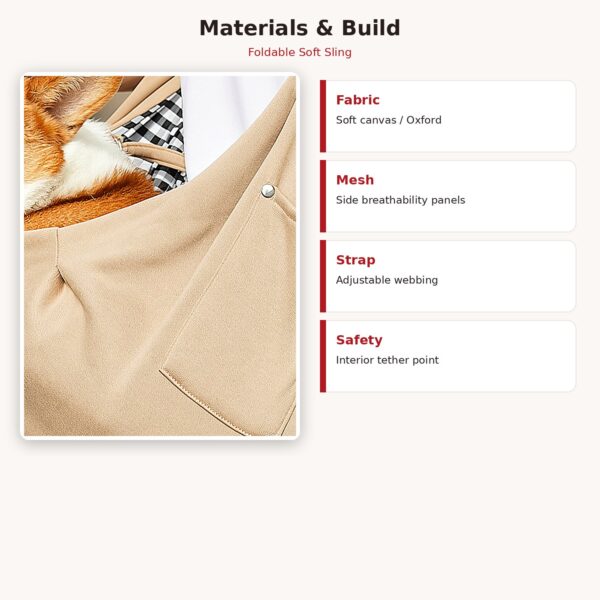Foldable Soft Pet Sling Carrier — image 6