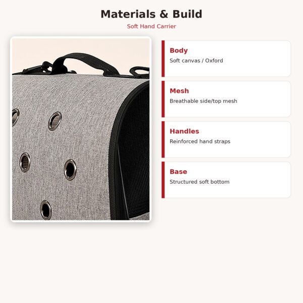 Soft Canvas Hand Pet Carrier — image 6