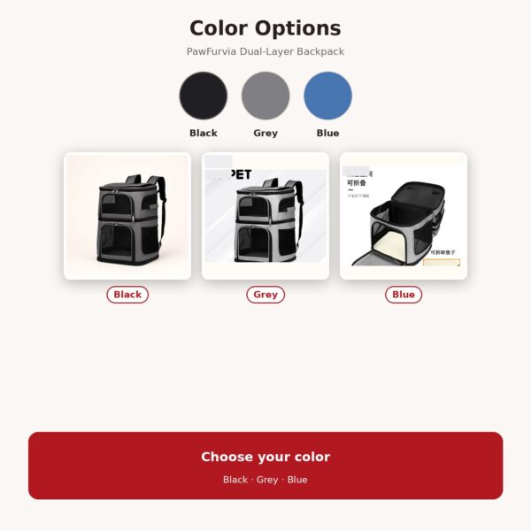 Dual-Layer Soft Pet Backpack Carrier — image 7