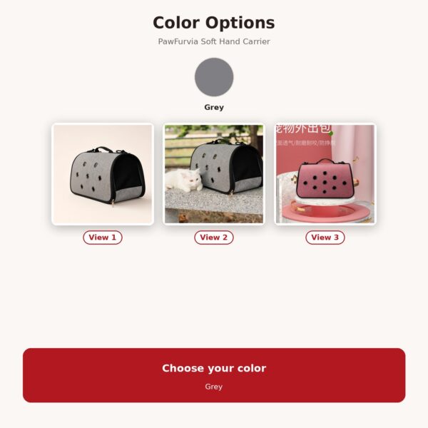 Soft Canvas Hand Pet Carrier — image 7
