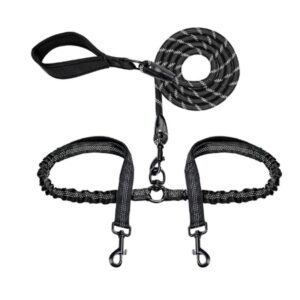 PawFurvia Double Dog Leash Coupler for Two-Dog Walks